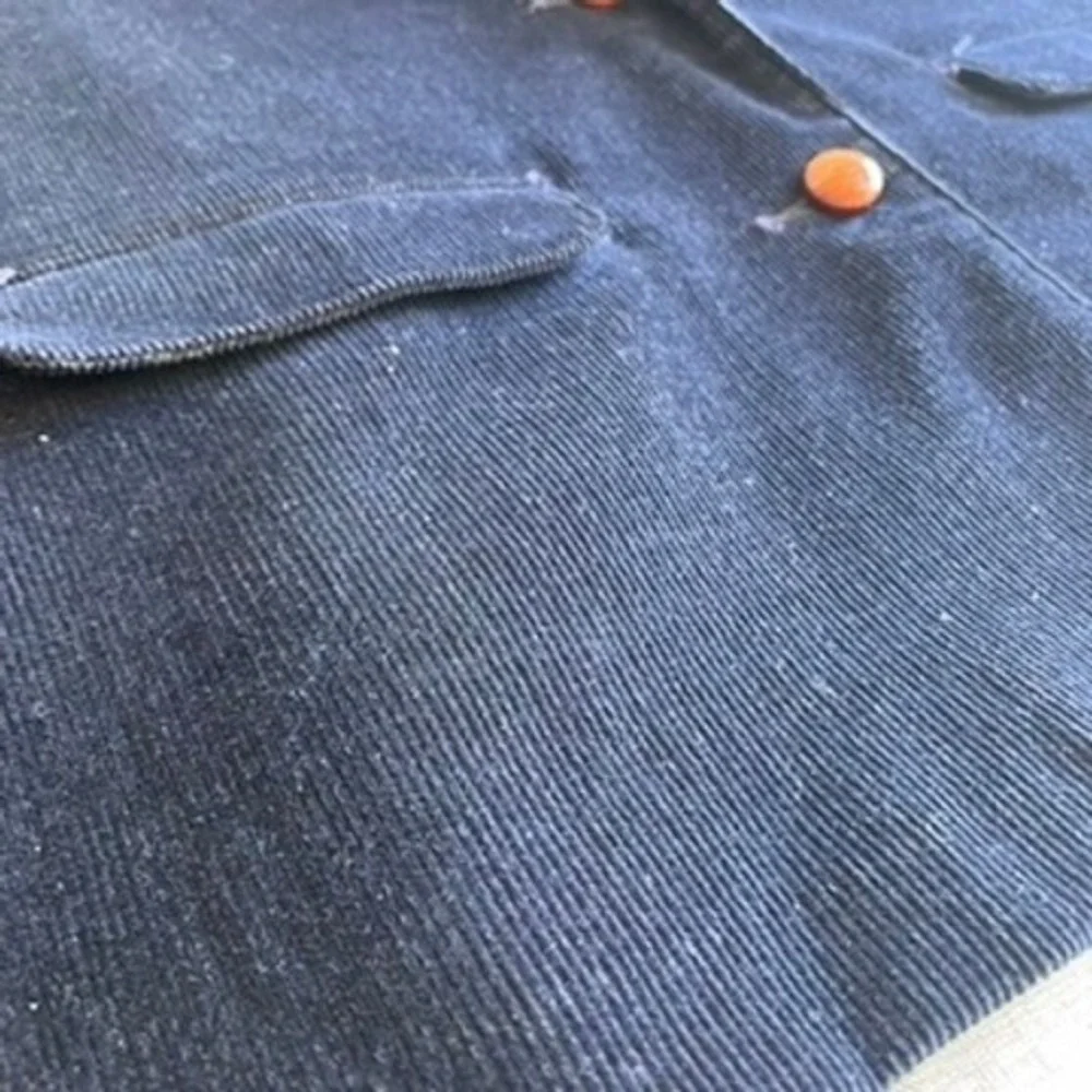 Vintage Wrangler Misses Blazer Size 18 Womens Corduroy Brown Buttons - Picture 6 of 12